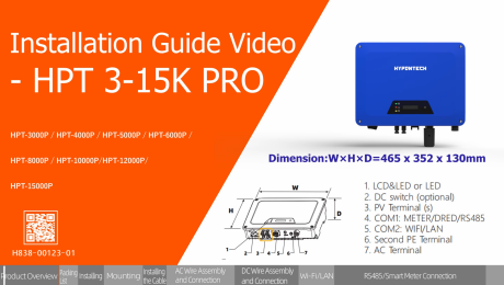 Installation Guidance of Hypontech HPT 3-15K PRO On Grid Inverter Installation Guidance of Hypontech HPT 3-15K PRO On Grid Inverter