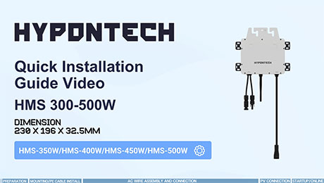 Installation Guidance of Hypontech HMS 350-500W Microinverter Installation Guidance of Hypontech HMS 350-500W Microinverter
